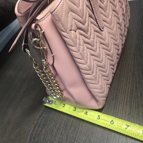 Coach Pink Satchel with Textured Leather and Gold Hardware - Picture 7 of 7